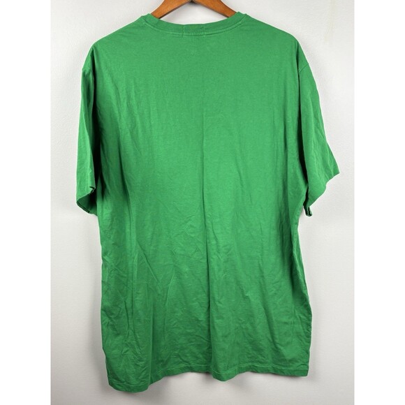 Polo Ralph Lauren Men's Green Polo Bear Graphic Crew-Neck T-Shirt XLT Tall Paint - Picture 5 of 6